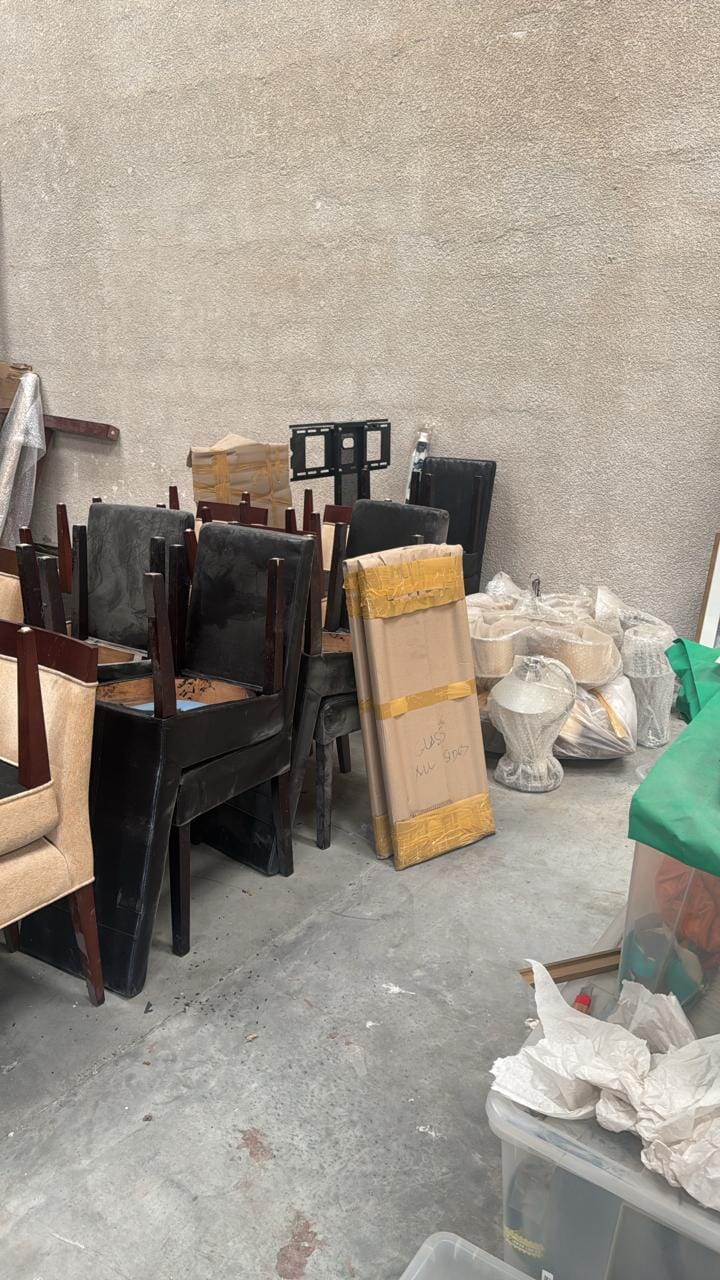 Household junk removal team clearing a Dubai home